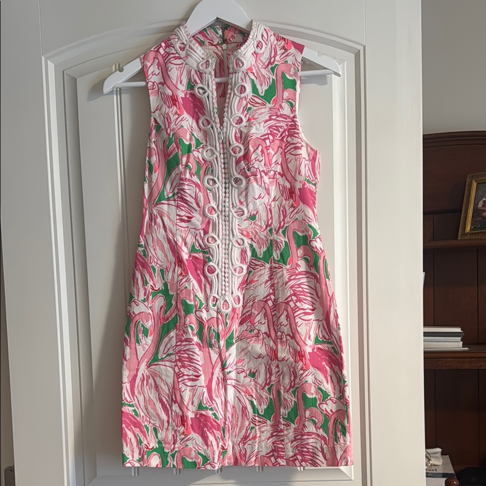 Lilly Pulitzer Pink and Green Mini Dress
